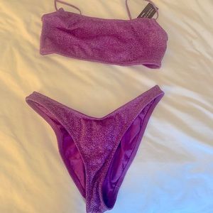 Triangl sparkly purple bikini- never worn